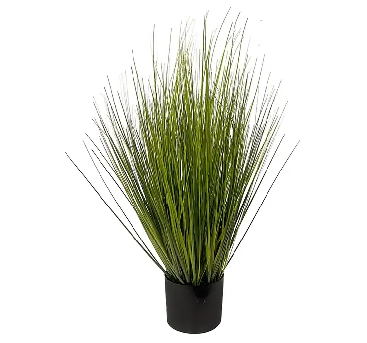 Kunstig bjørnegræs i sort potte af plast