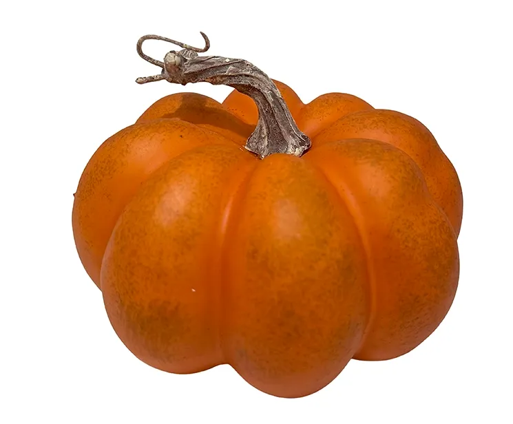 Kunstig græskar i orange af plast