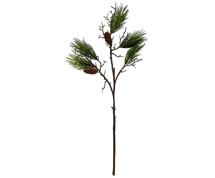 kunstig gran gren fyr med kogler