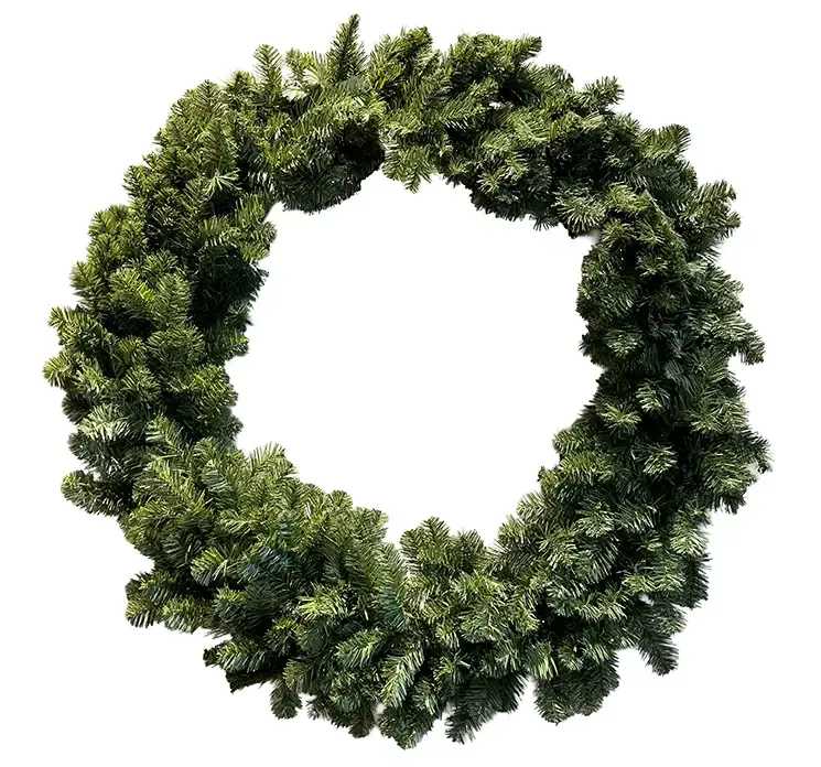 Kunstig Imperial grankrans af plast i grøn