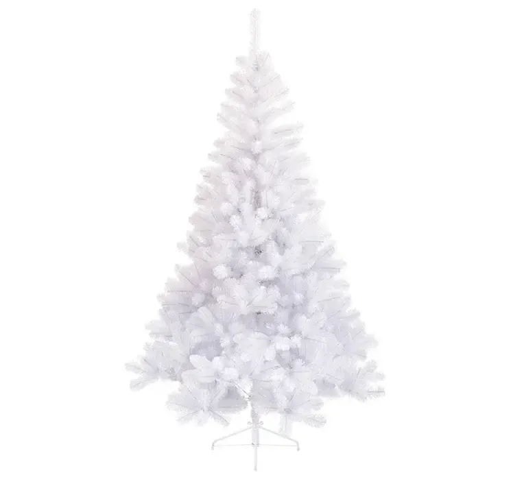 Kunstig gran juletræ imperial af plast i hvid