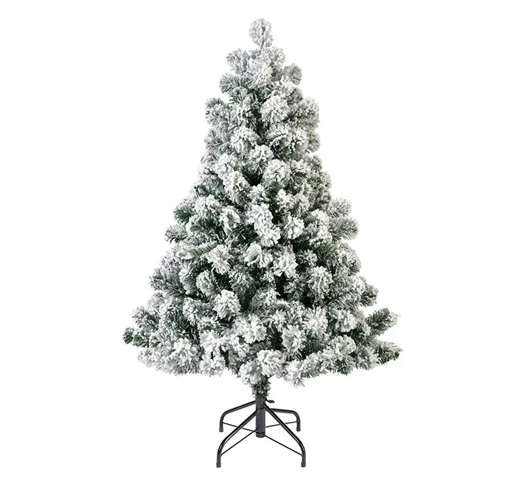 Grantræ med sne Imperial kunstigt af PVC og brandhæmmende 150cm