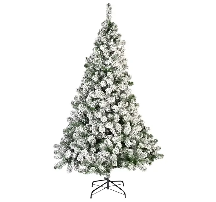 Grantræ med sne Imperial kunstigt af PVC og brandhæmmende 210cm