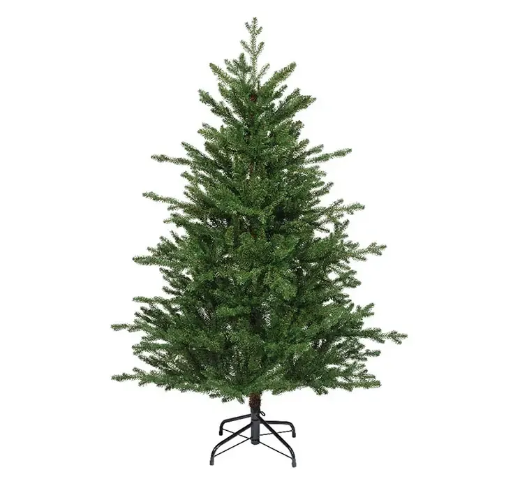 Kunstig gran juletræ greenhill af genbrugsplast i grøn