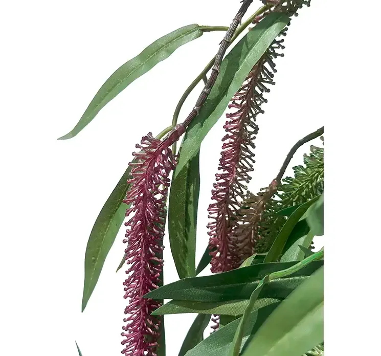 kunstig amarant blomst også kaldet amaranthus i lilla af plast closeup