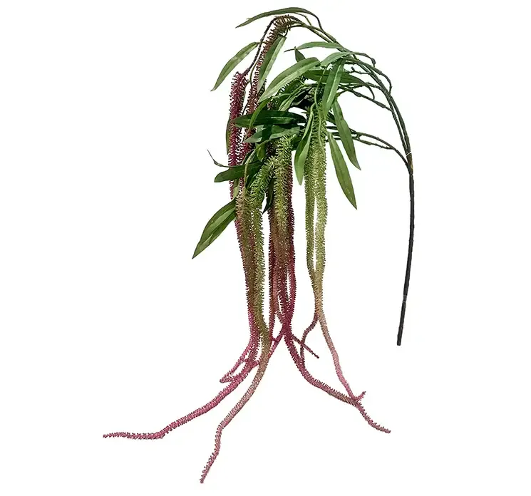 Kunstig amarant blomst også kaldet amaranthus i lilla af plast