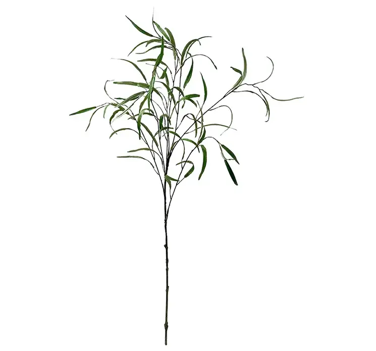 Kunstig bambus gren af plast i grøn