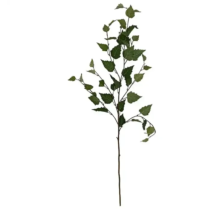 Kunstig birkegren i grøn af plast og kunststof