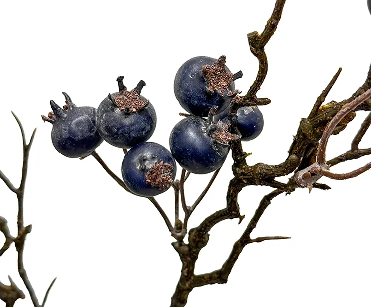 kunstig blåbær gren til dekoration closeup