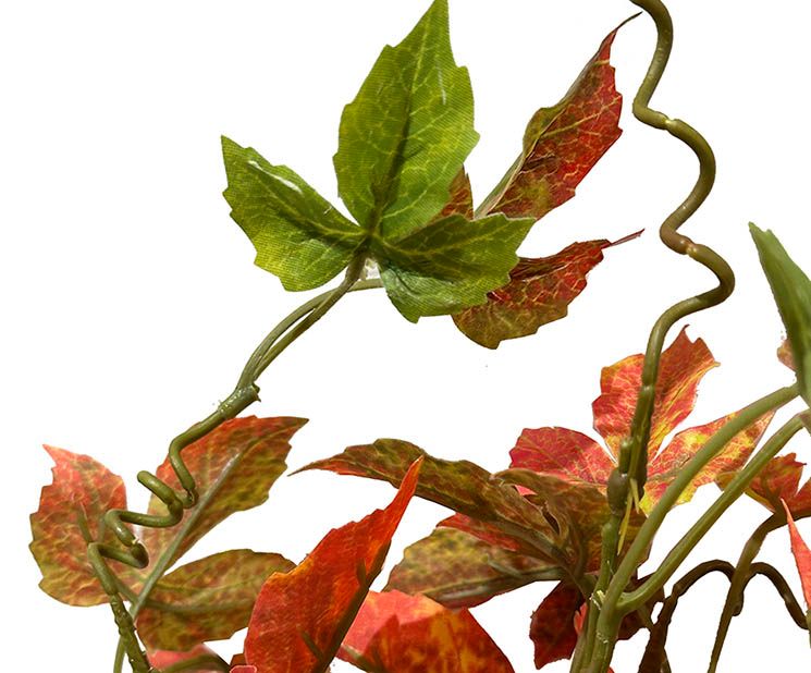 Efterårsgren i multifarver, kunstig gren closeup