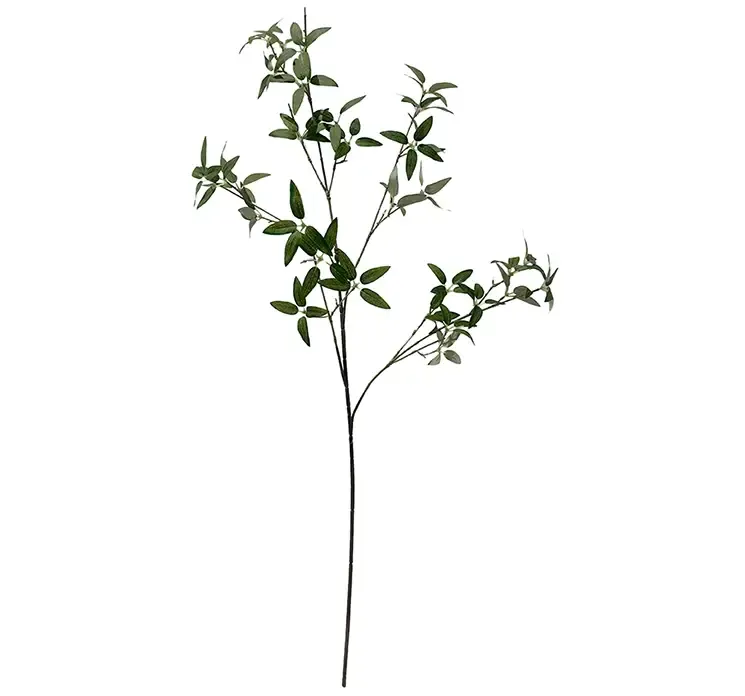 Kunstig eukalyptus gren af plast i grøn