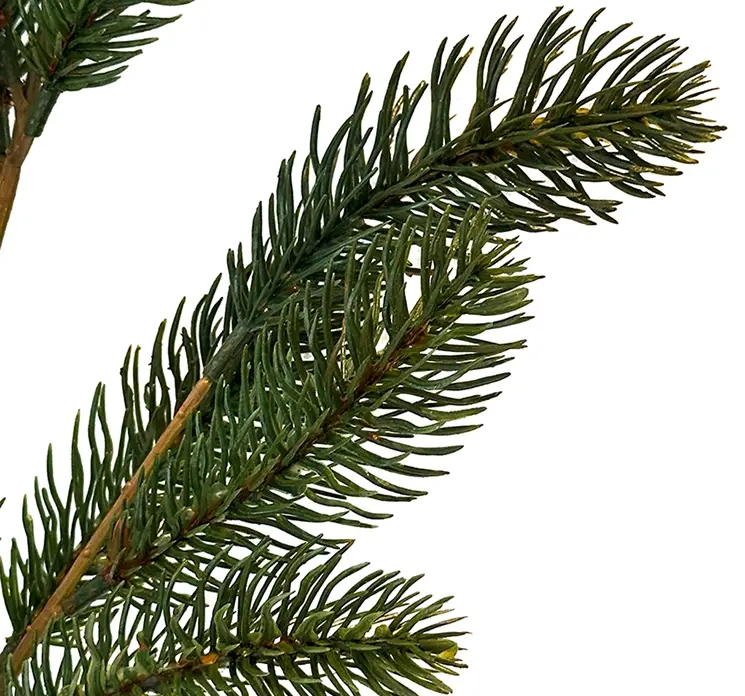 Gren kunstig gran af plast i grøn nisse model 60cm closeup