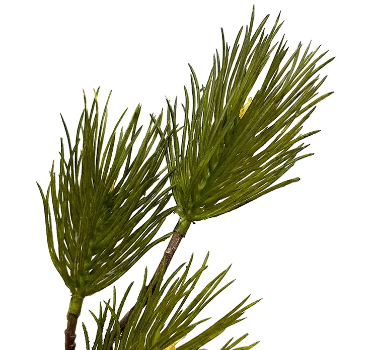 Gren kunstig gran af plast i grøn 87cm closeup