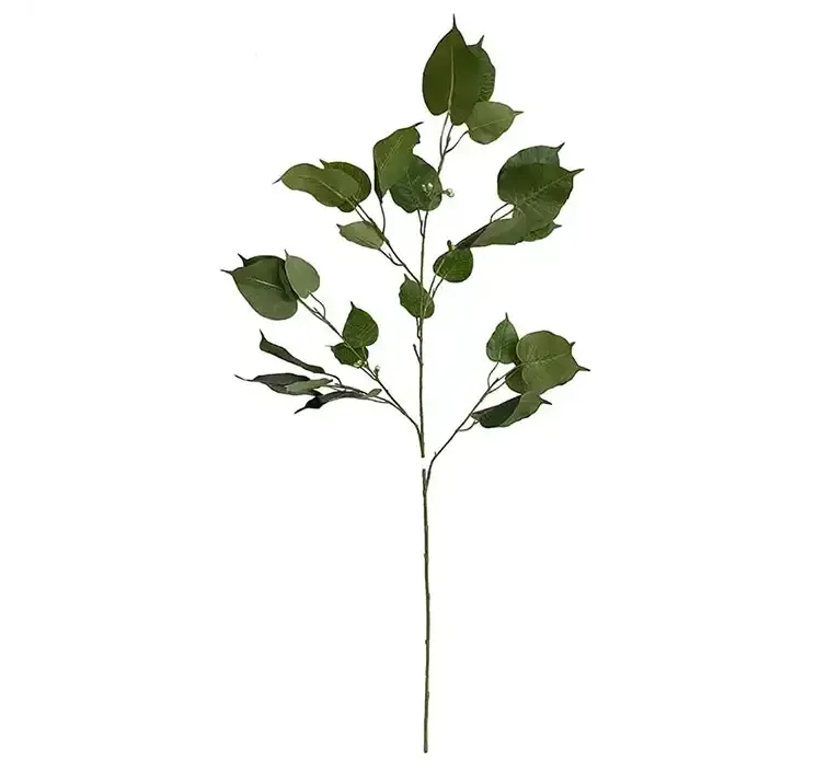 Kunstig hellig figen gren af plast i grøn