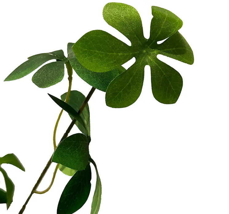 Klæbefrø gren pgså kaldet pittosporum kunstig af plast i grøn 97cm closeup