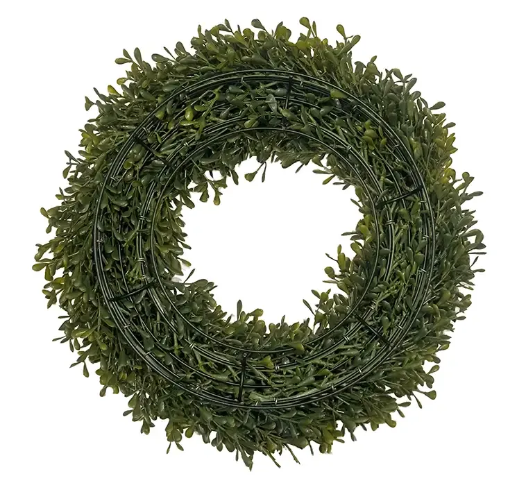 Kunstig buksbom krans af plast uv beskyttet bagside