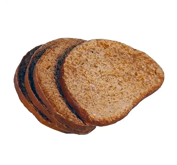 Kunstige brødskiver mørk plast