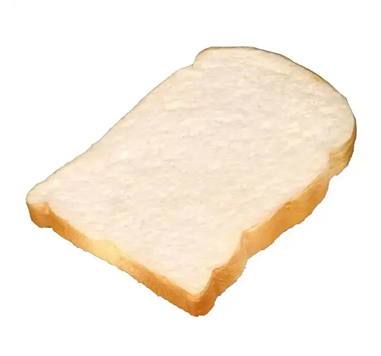 Toastbrød skive af skumplast kunstig mad