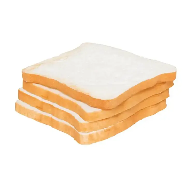 Toast skiver af plast kunstig mad brød