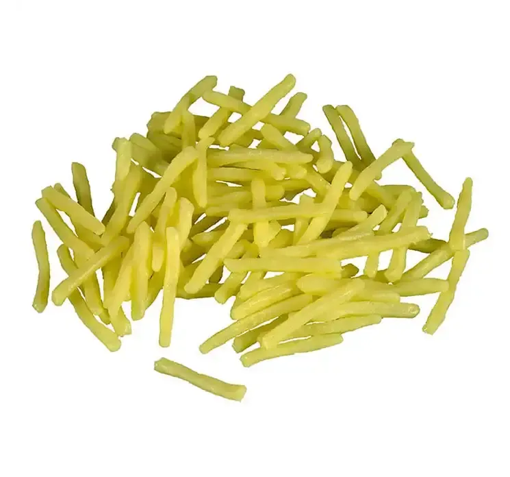 Pommes frites af plast kunstig mad