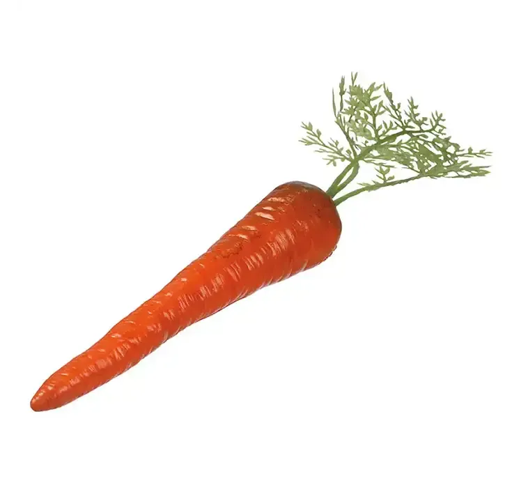 Kunstig gulerød med top af plast i orange