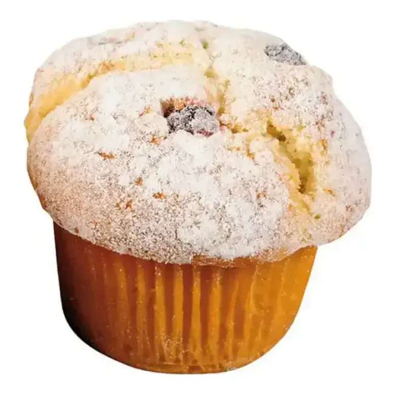 Muffins kunstige af plast i tre forskellige varianter close 3