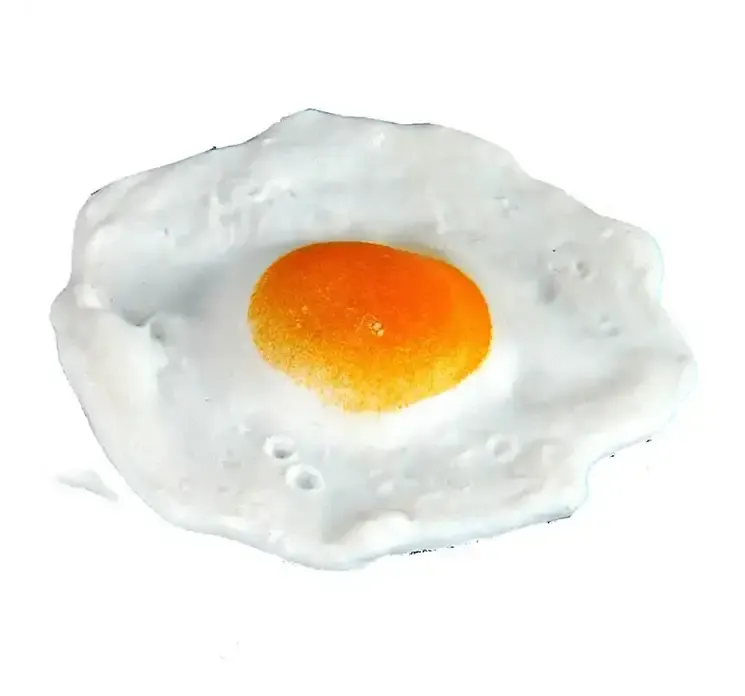 Kunstige spejlæg af plast closeup