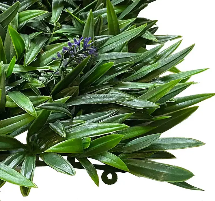 Lavendel kunstig plante plade af plast i grøn og lilla closeup