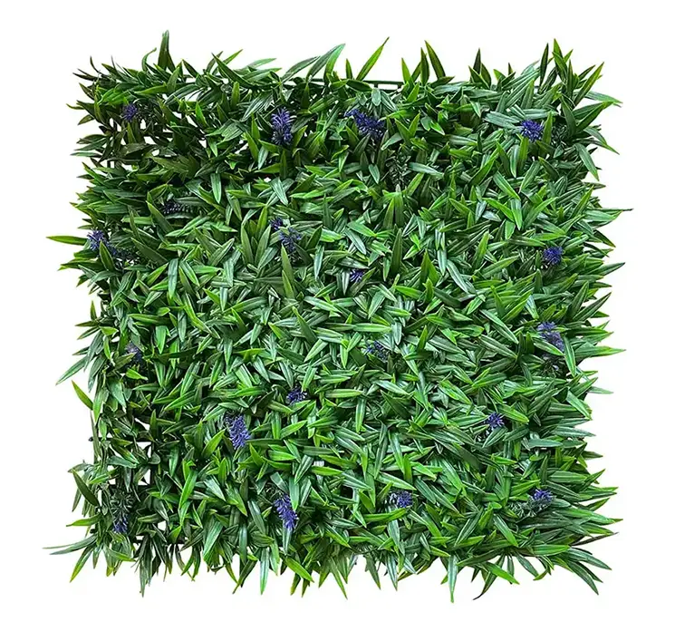 Lavendel kunstig plante plade af plast i grøn og lilla