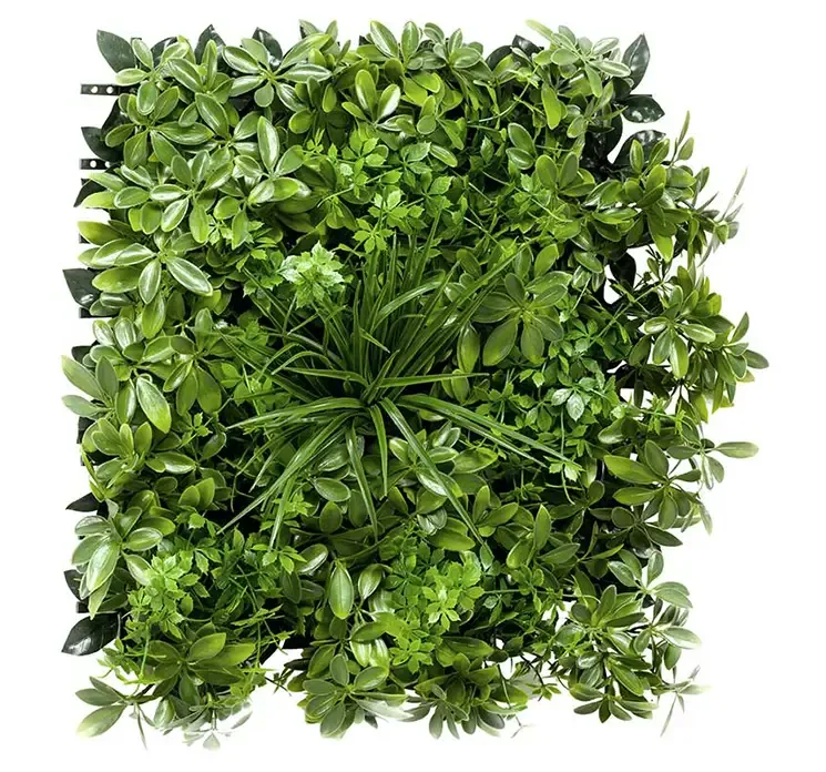 Kunstig bladmix plade med paraplytræ af plast uv beskyttet