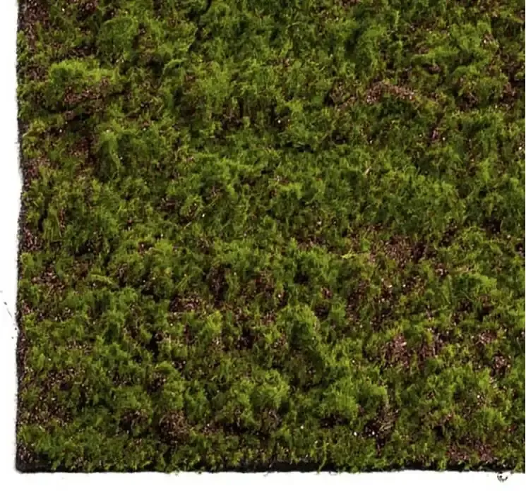 Kunstig mos plade måtte i grøn closeup