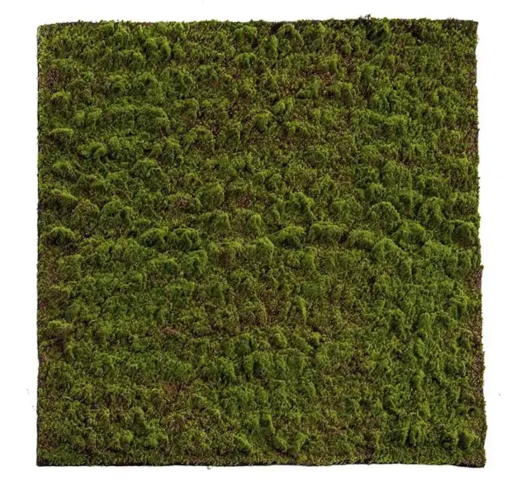 Kunstig mos plade måtte i grøn