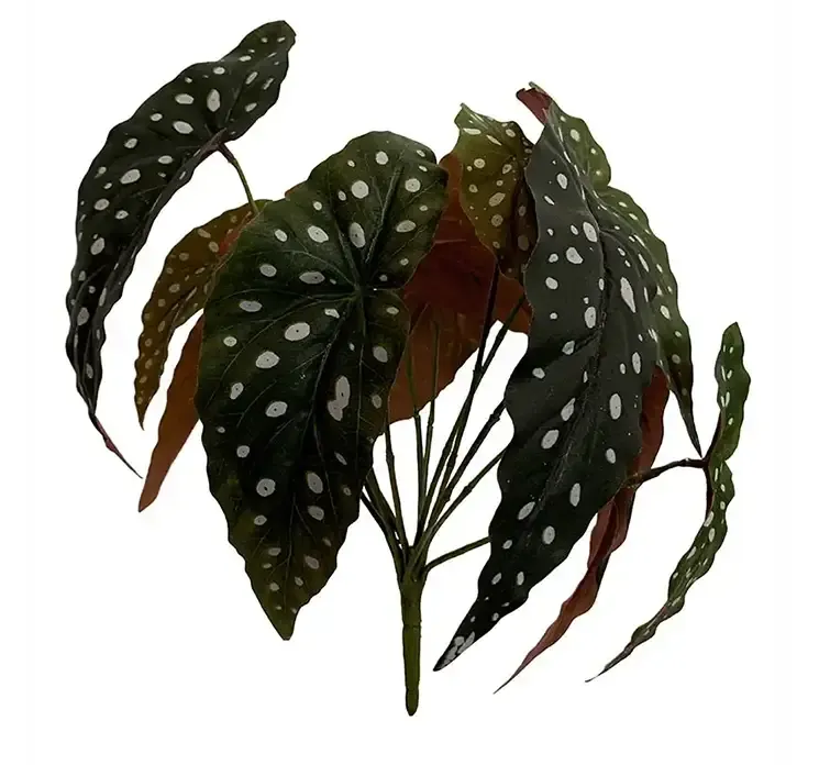 Kunstig konge begonie på stilk af plast