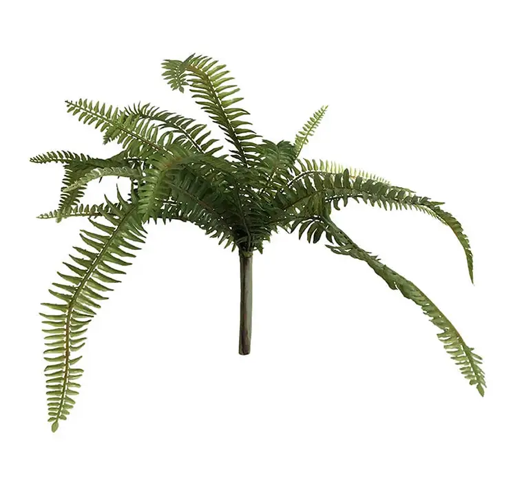 Bregne på stilk kunstig plante af plast i grøn 41cm