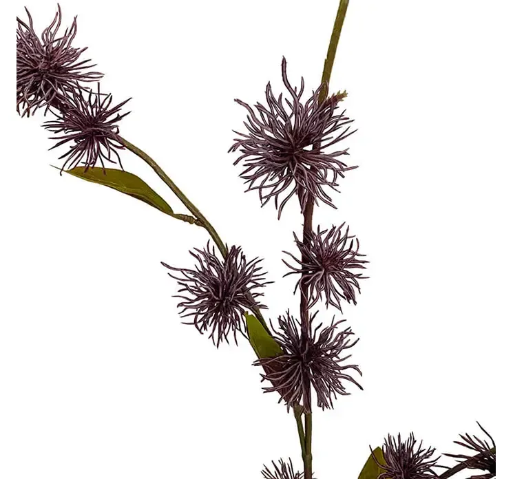 Kunstig brodfrø plante af plast i lysebrun closeup