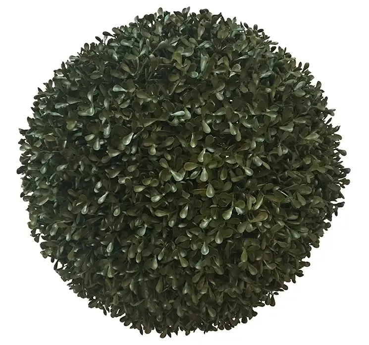 Kunstig buksbom bold i grøn af plast