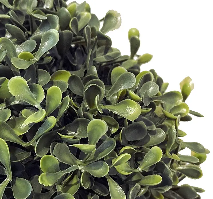 Buksbom bold kunstig plante af plast uv-beskyttet i grøn Ø20cm closeup