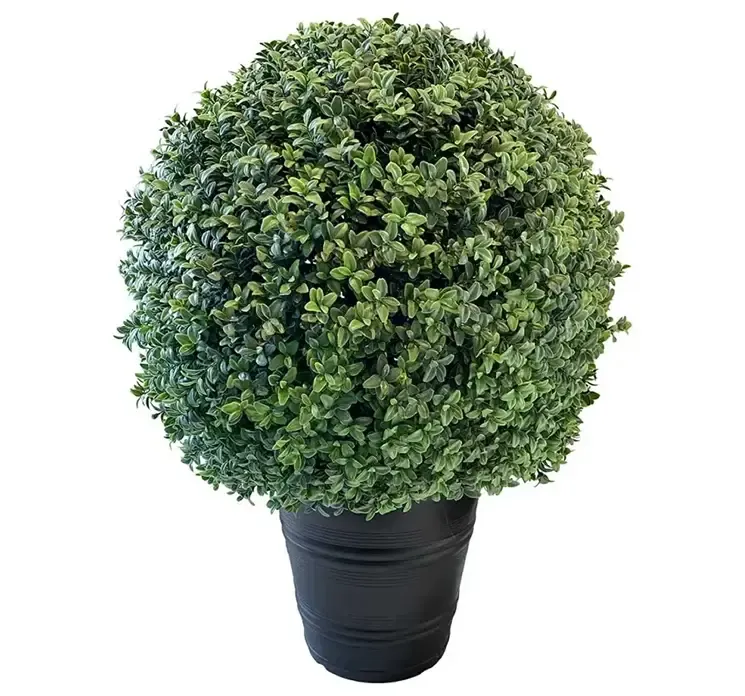 Kunstig buksbom i potte af plast