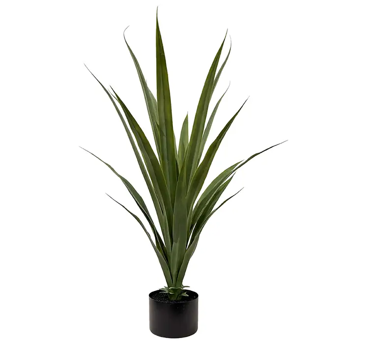 Dracaena kunstig uv-beskyttet plante af plast i sort potte 80cm