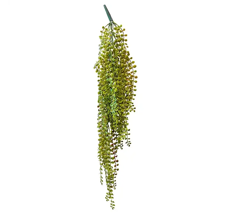 Figen hænger kunstig plante af plast i grøn 70cm