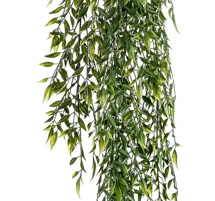 Kunstig bambus plantehænger af plast uv beskyttet closeup