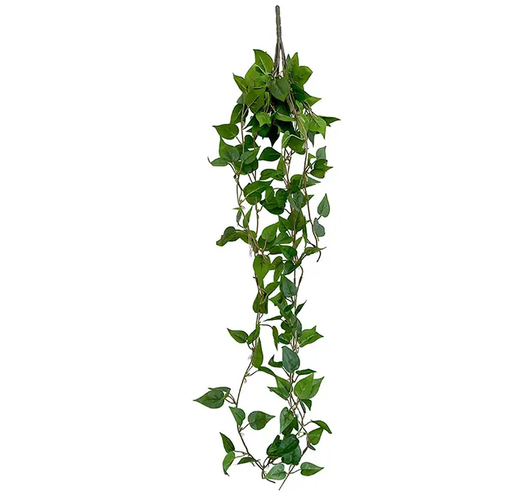 Philodendron blad hænger kunstig af plast i grøn 85cm