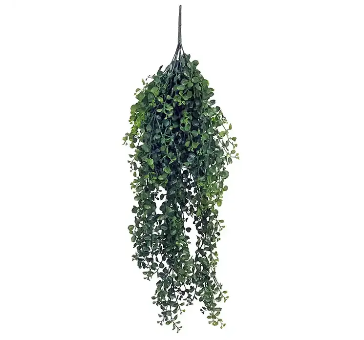 Pilea hænger kunstig plante af plast i grøn 88cm