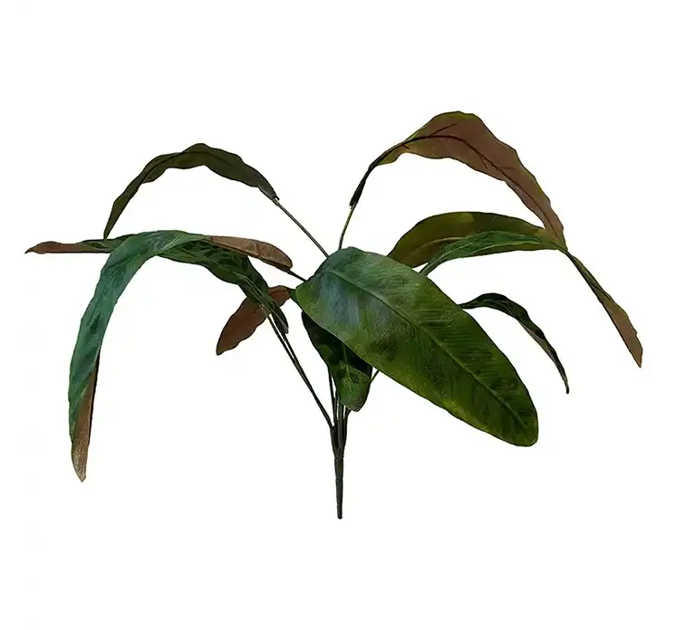 Calathea på stilk kunstig plante af plast i grøn 79cm