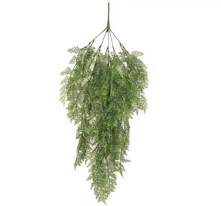 Thuja hænge plante i grøn af plast, uv-beskyttet og flammehæmmende kunstig plante