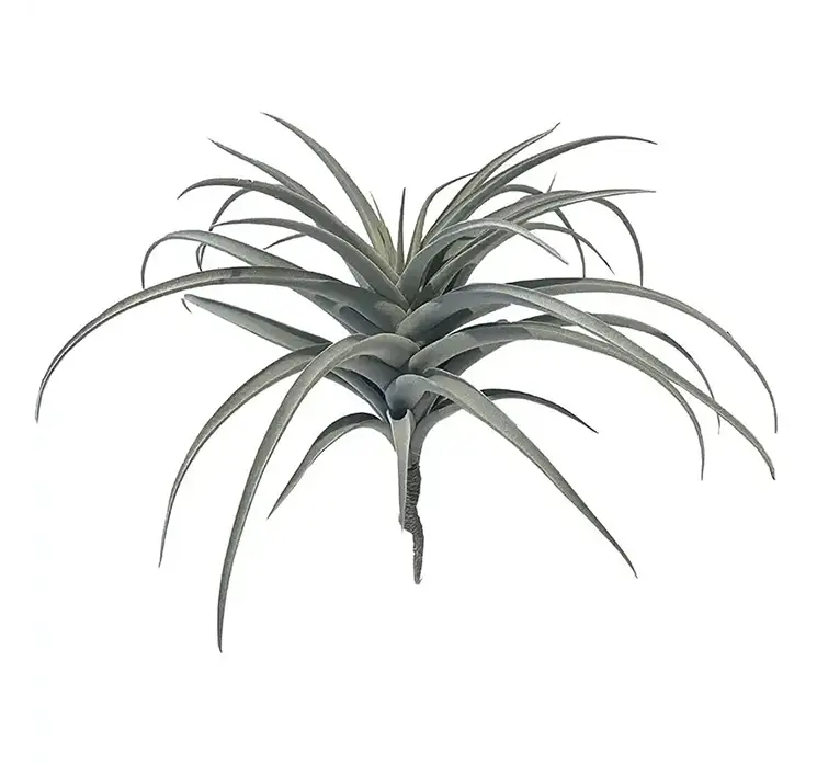Tillandsia kunstig plante på stilk af plast i grøn