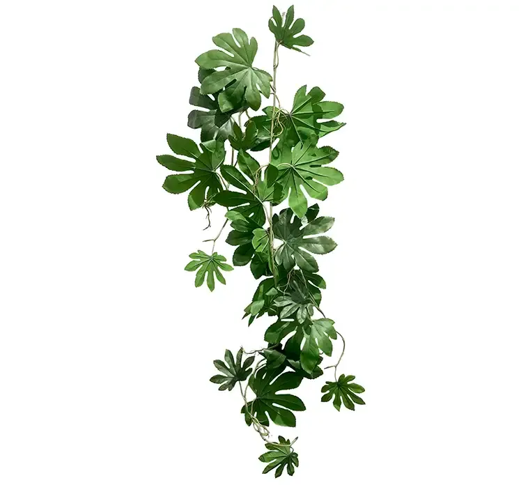 Kunstig klæbefrøs ranke også kaldet pittosporum af plast i grøn