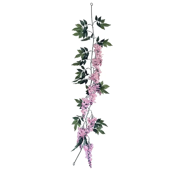 Wisteria ranke også kaldet blåregn kunstig blomst af plast i lyserød
