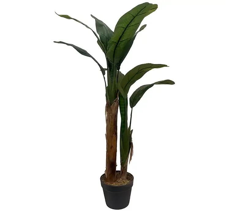 Kunstig banantræ i potte af plast