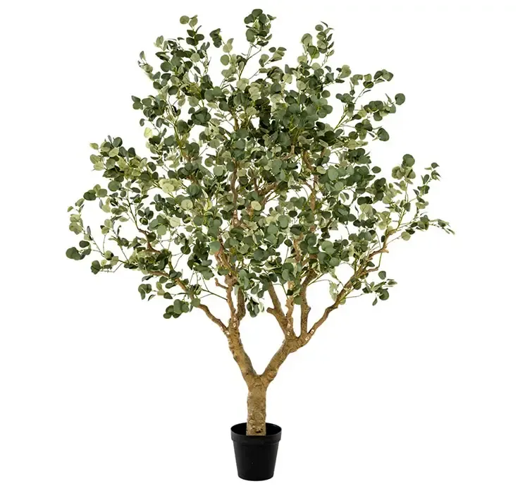Kunstig eukalyptus træ i grøn